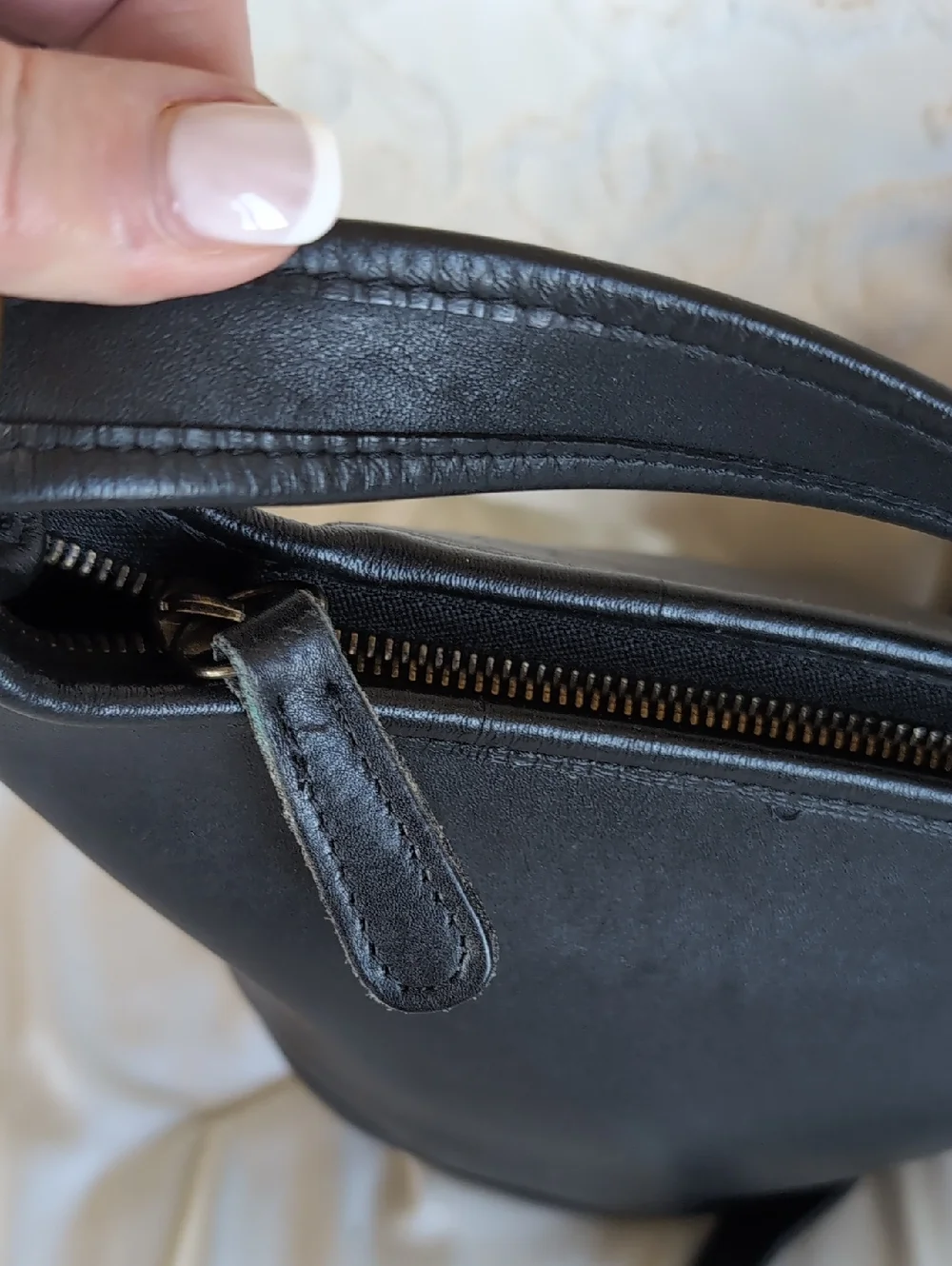 Coach Vintage ♣Maggie Bucket Bag- Black Round Feeder Shoulder/ Crossbody USA - Picture 6 of 16